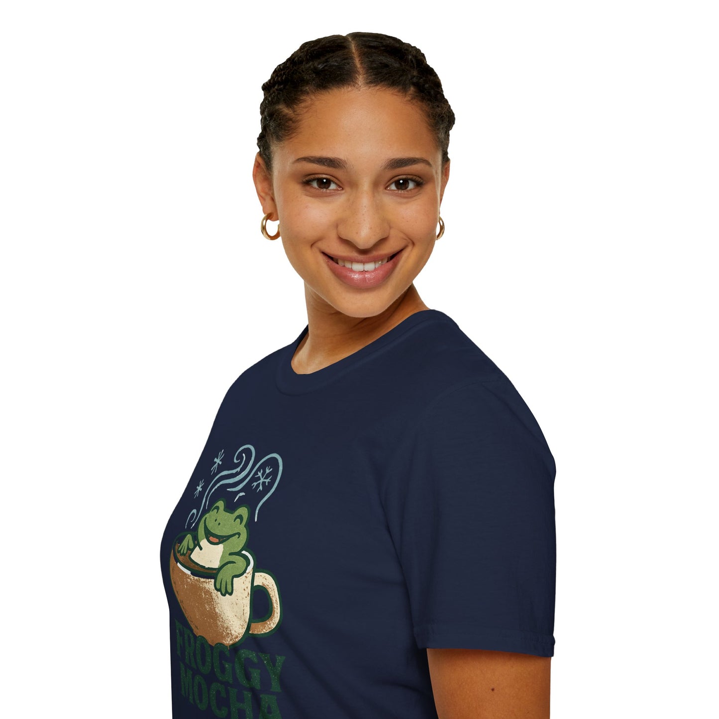 Froggy Mocha | Cute Christmas Coffee Lover Unisex T-Shirt