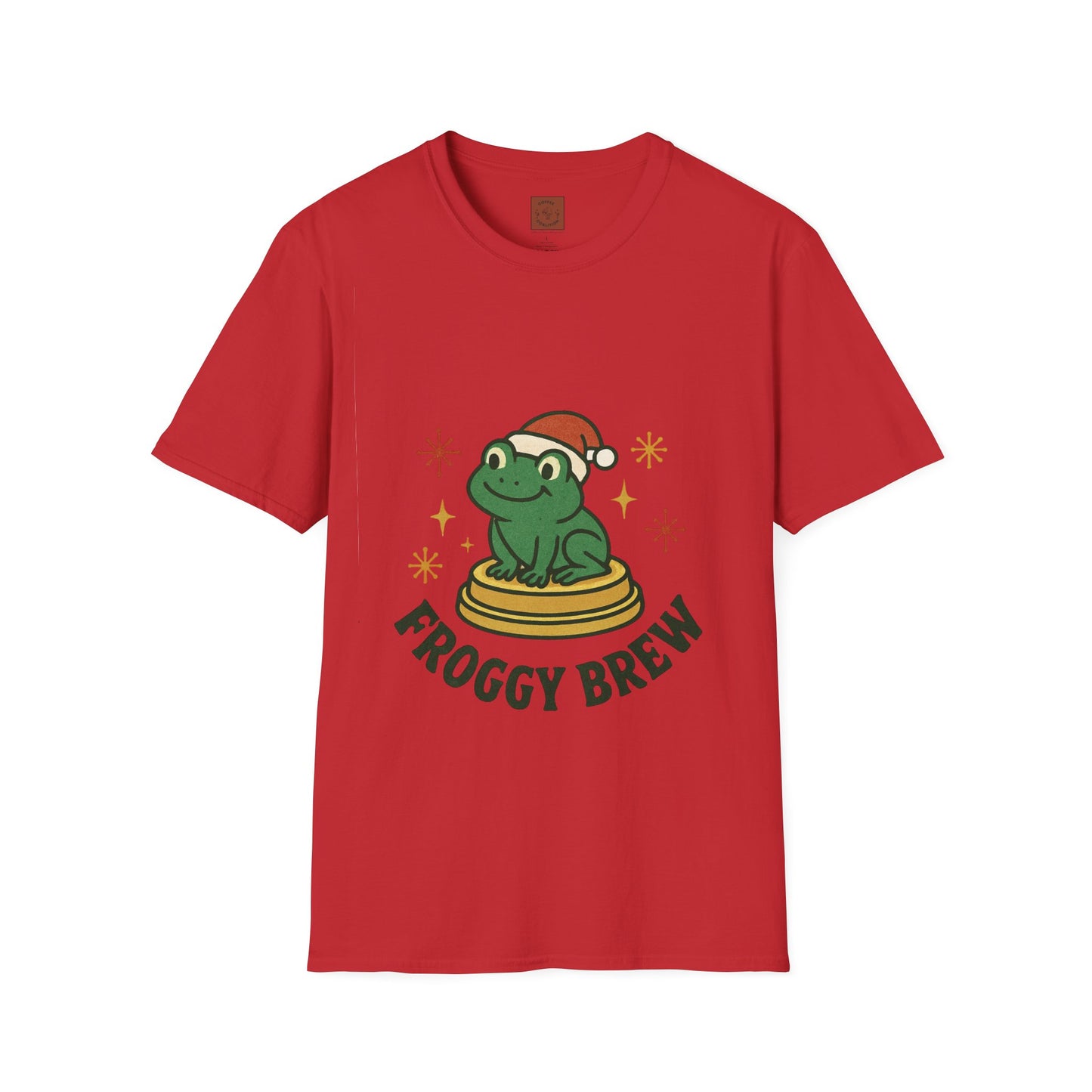 Froggy Brew | Funny Christmas Coffee Lover Unisex T-Shirt