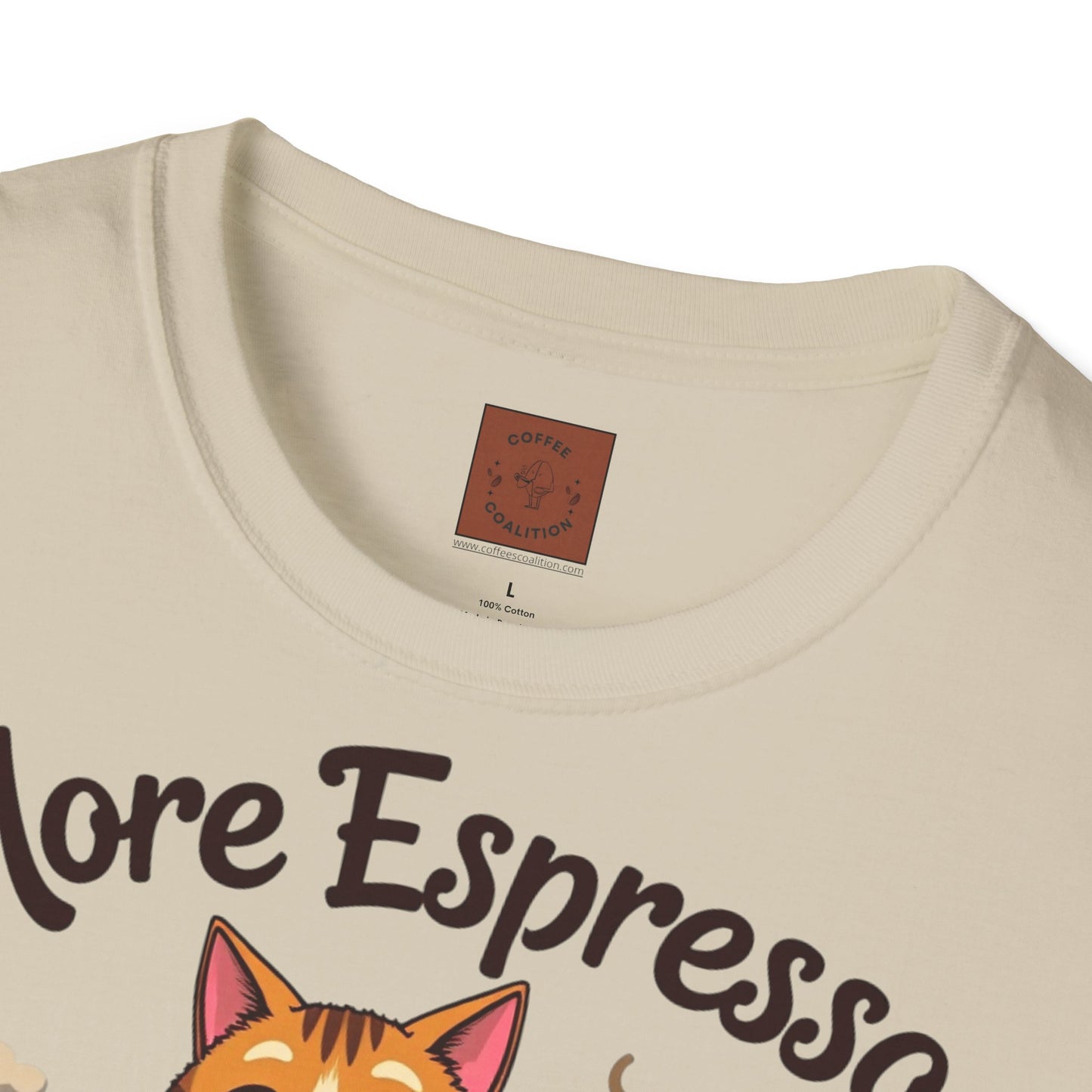 More Espresso, Less Depresso | Coffee Cat Vibes Tee