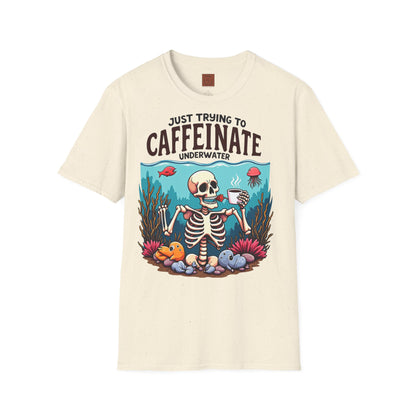 Skeleton under water