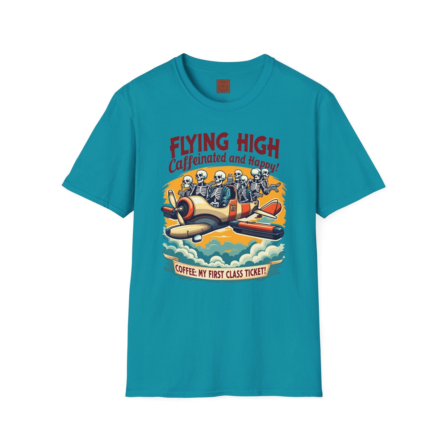Caffeinated Flight Crew | First-Class Coffee Ride Tee