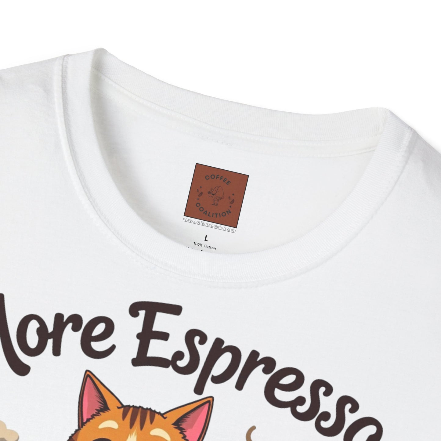 More Espresso, Less Depresso | Coffee Cat Vibes Tee