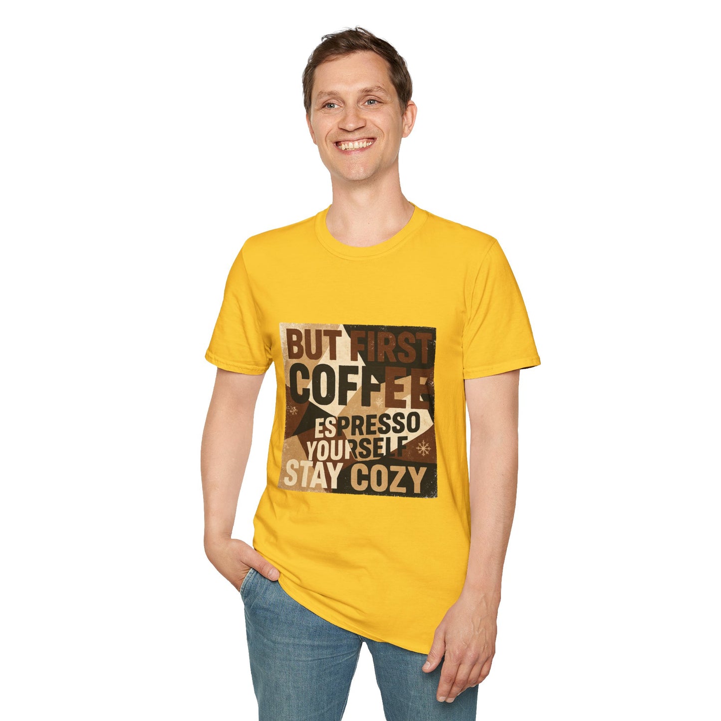 But First Coffee | Cozy Christmas Espresso Lover Unisex T-Shirt