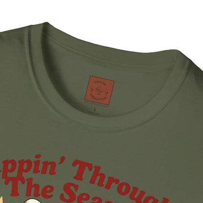 Sippin’ Through the Seasons | Year-Round Coffee Skeleton Tee