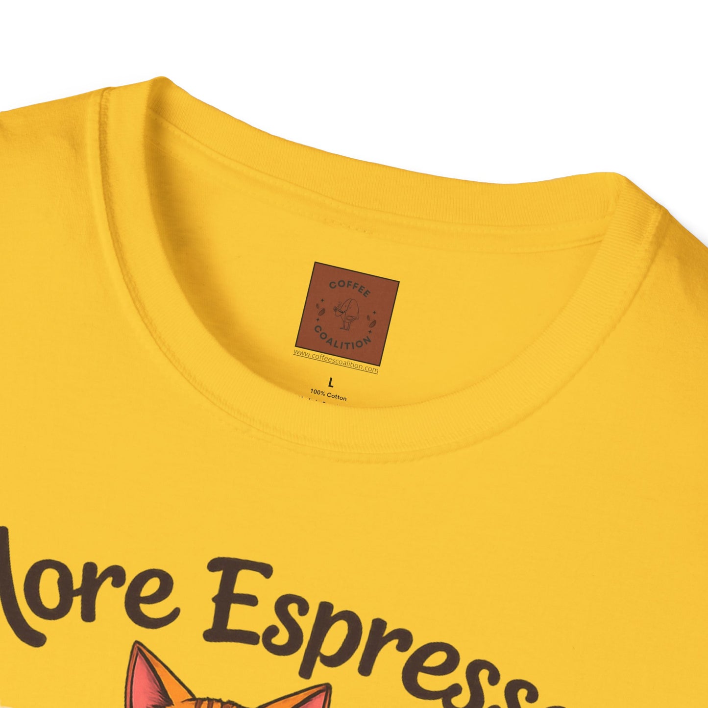 More Espresso, Less Depresso | Coffee Cat Vibes Tee
