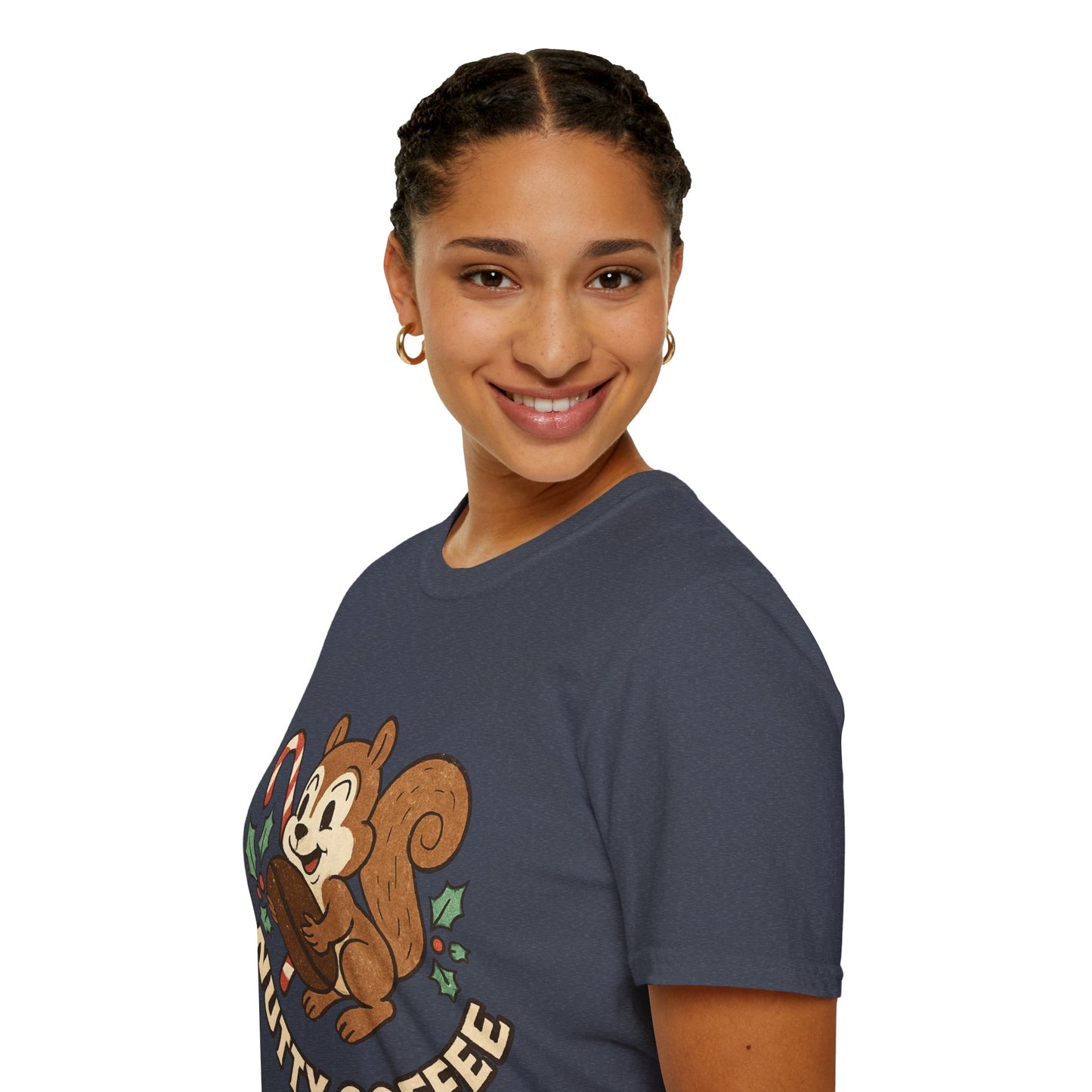 Nutty Coffee | Funny Christmas Squirrel Unisex T-Shirt