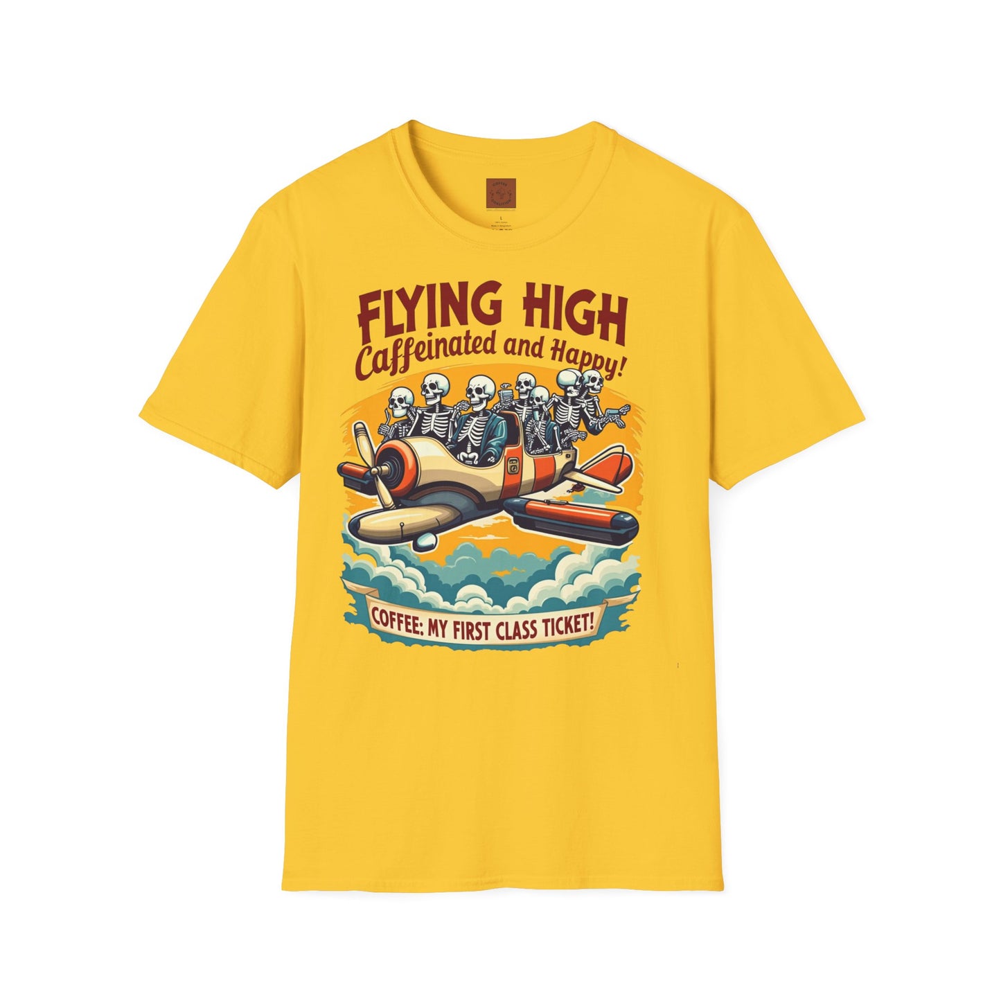 Caffeinated Flight Crew | First-Class Coffee Ride Tee