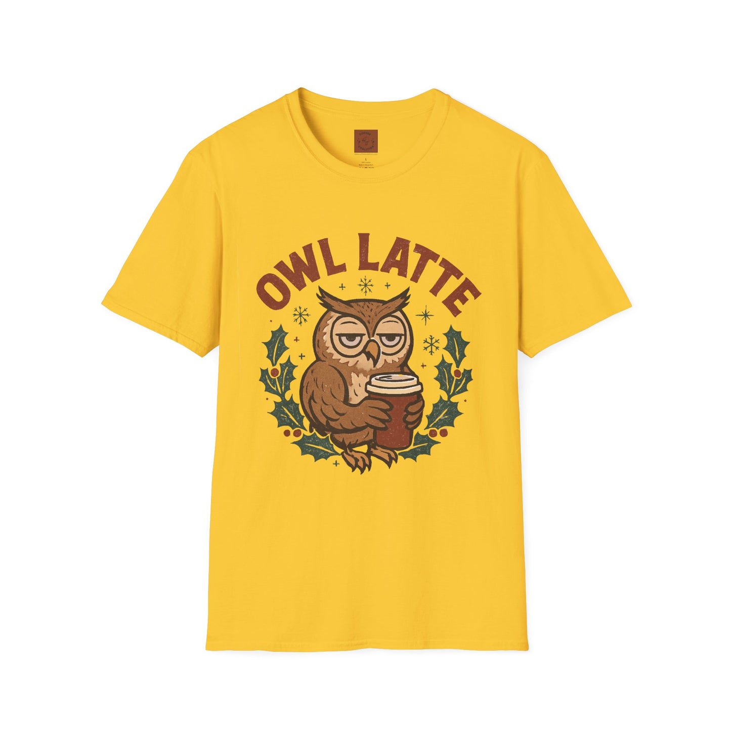 Owl Latte | Funny Christmas Coffee Lover Unisex T-Shirt