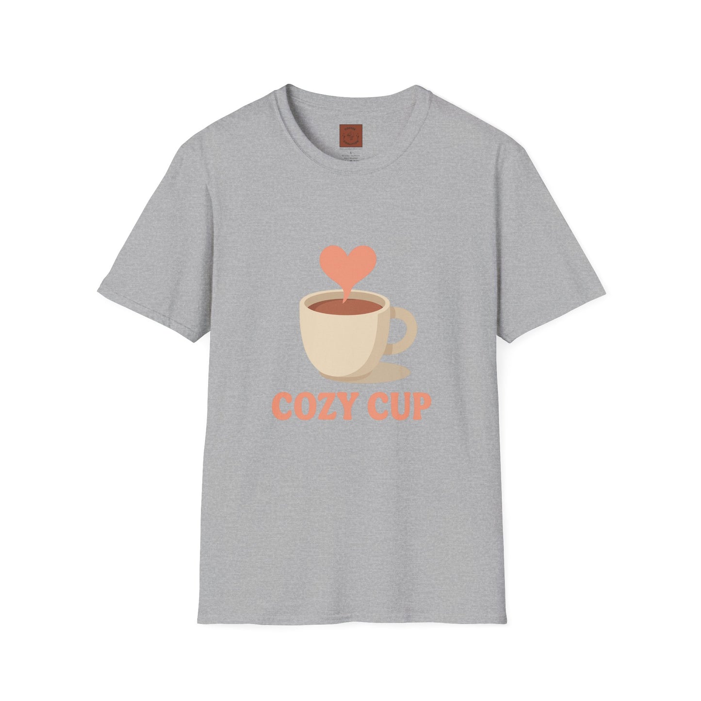 Cozy Cup – Unisex Cute Coffee Lover T-Shirt
