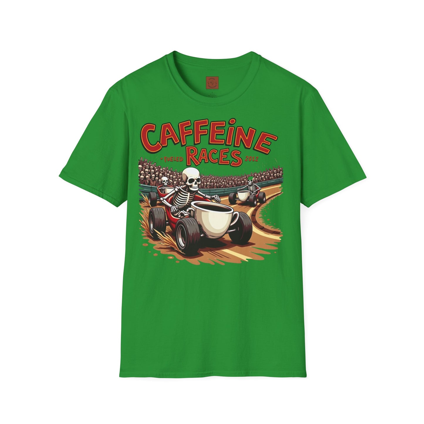 Caffeine Races | Fueled by Coffee & Chaos Tee