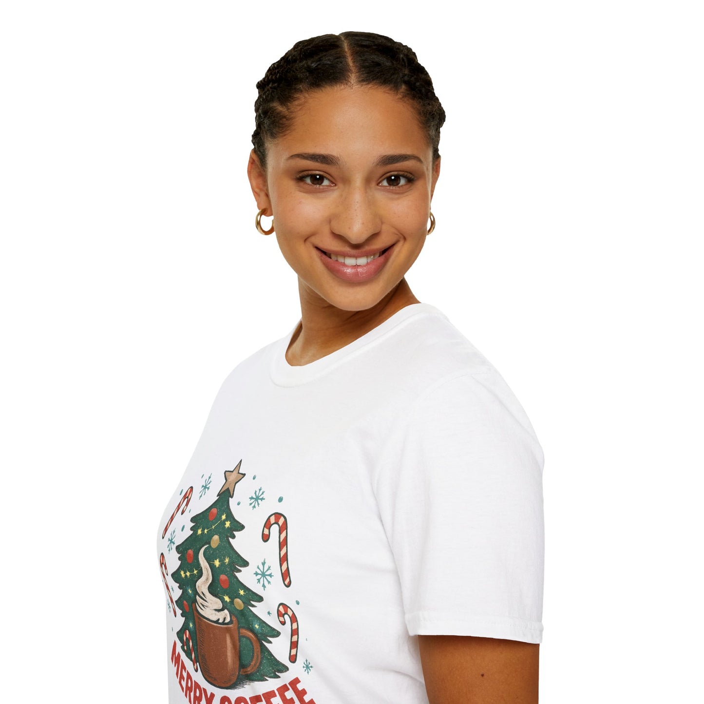 Merry Coffee | Festive Holiday Coffee Lover Unisex T-Shirt