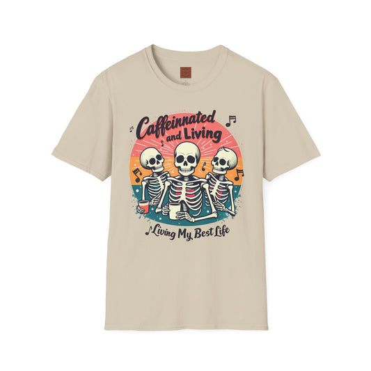 Caffeinated & Living | Best Life Brew Crew Tee