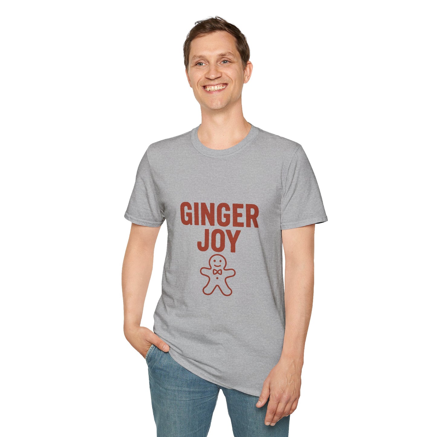 Ginger Joy | Minimal Christmas Cookie Coffee Unisex T-Shirt