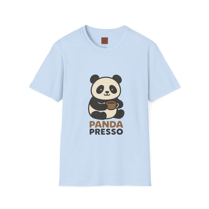 Panda Presso | Cute Coffee Lover Unisex T-Shirt