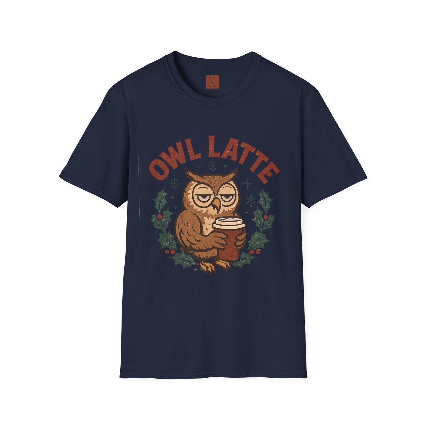 Owl Latte | Funny Christmas Coffee Lover Unisex T-Shirt