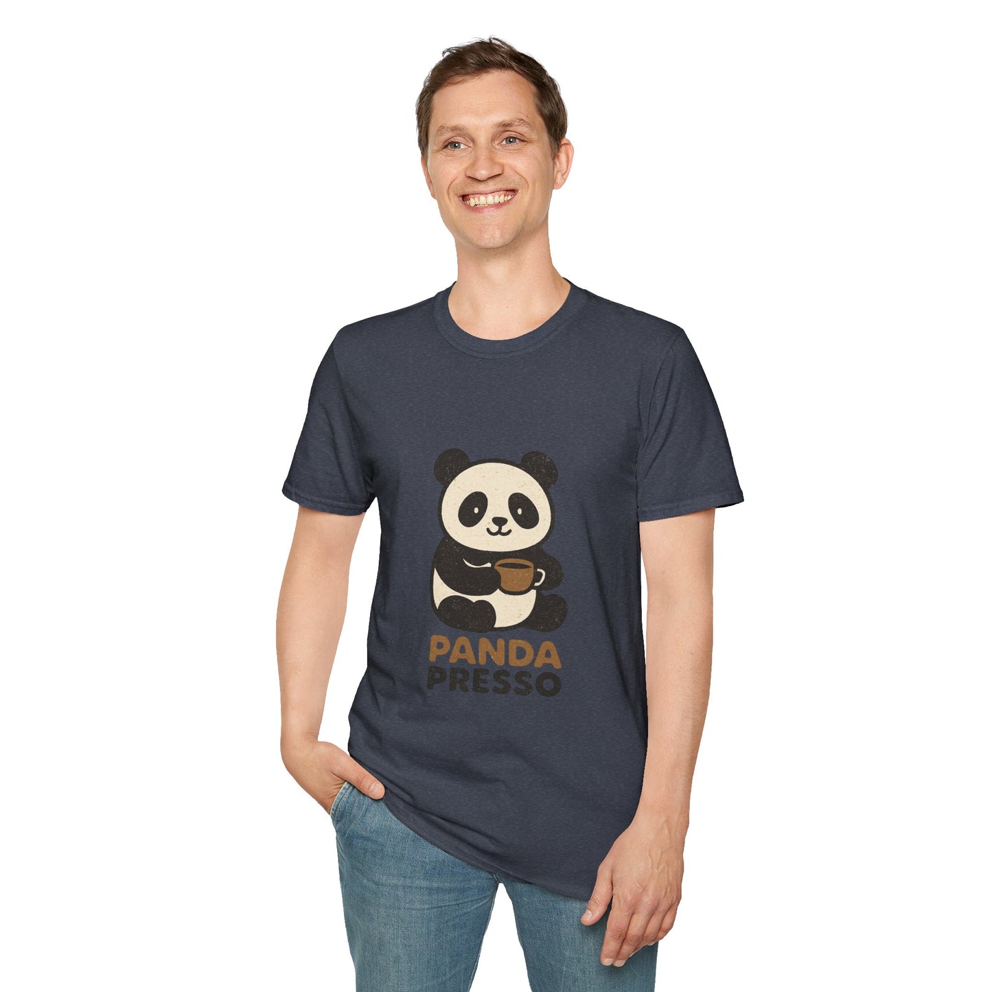 Panda Presso | Cute Coffee Lover Unisex T-Shirt