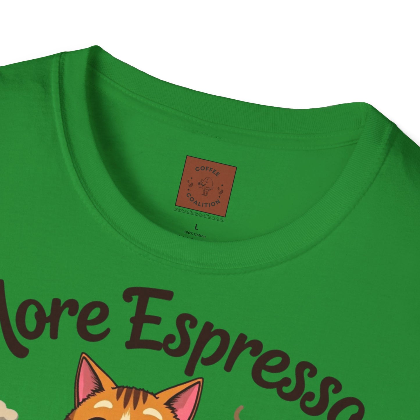 More Espresso, Less Depresso | Coffee Cat Vibes Tee