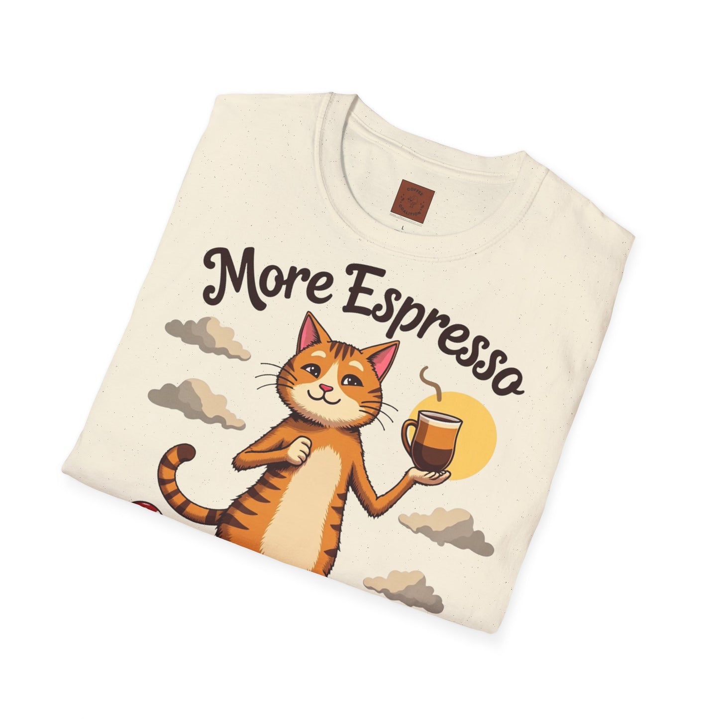 More Espresso, Less Depresso | Coffee Cat Vibes Tee