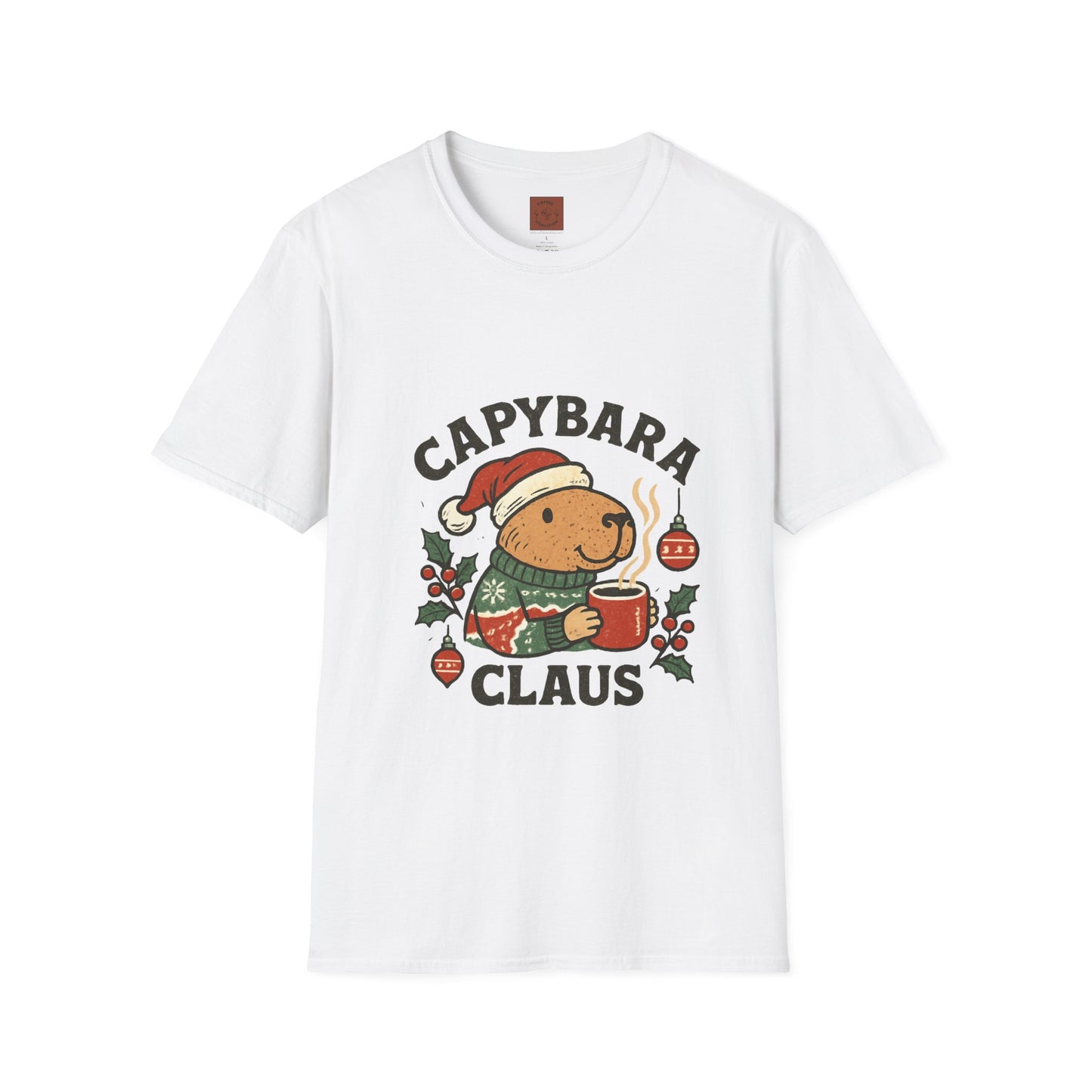 Capybara Claus | Funny Christmas Coffee Lover Unisex T-Shirt