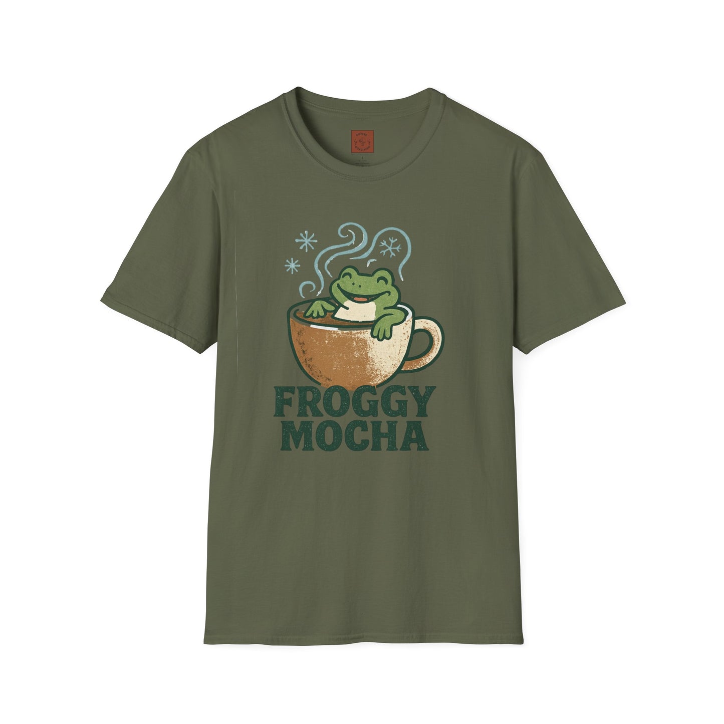 Froggy Mocha | Cute Christmas Coffee Lover Unisex T-Shirt