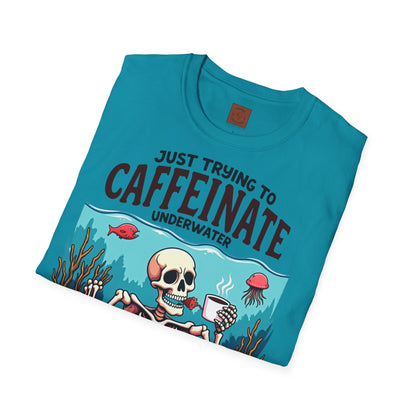 Skeleton under water