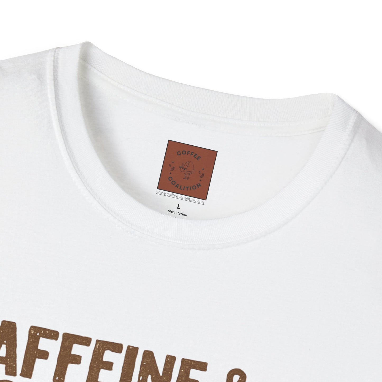 Caffeine & Capybaras Society | Funny Winter Coffee Lover Unisex T-Shirt