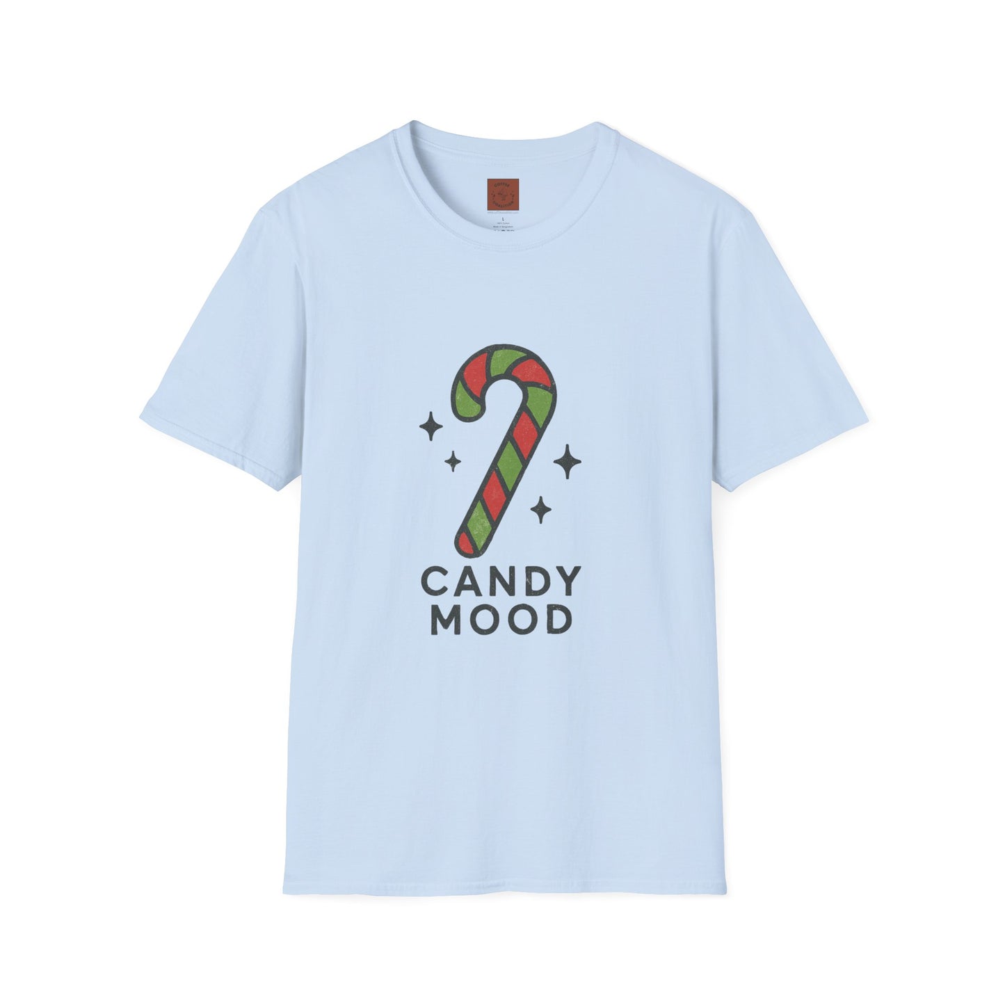 Candy Mood | Minimalist Christmas Candy Cane Aesthetic Unisex T-Shirt