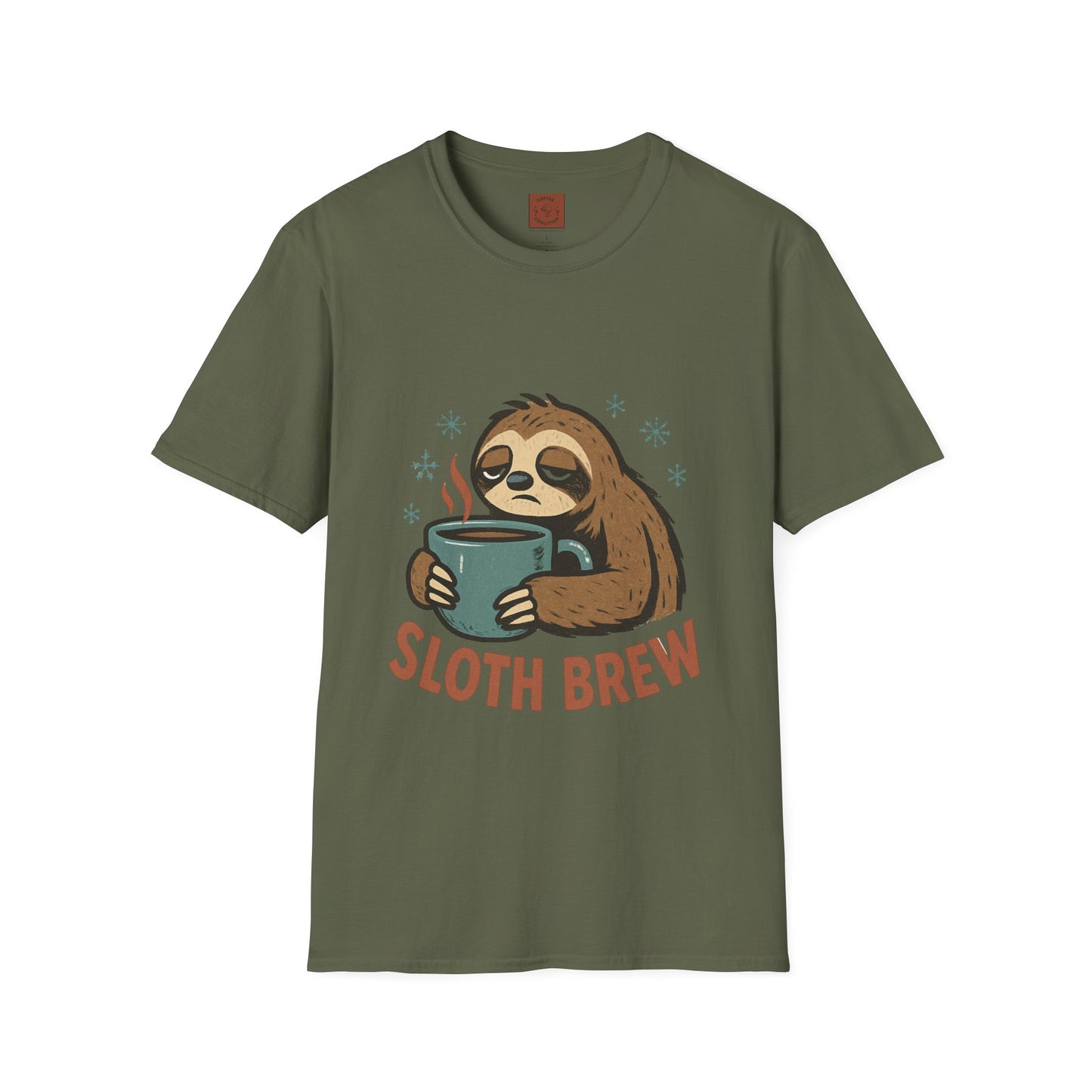 Lazy Sloth Brew | Funny Coffee Lover Christmas Unisex T-Shirt