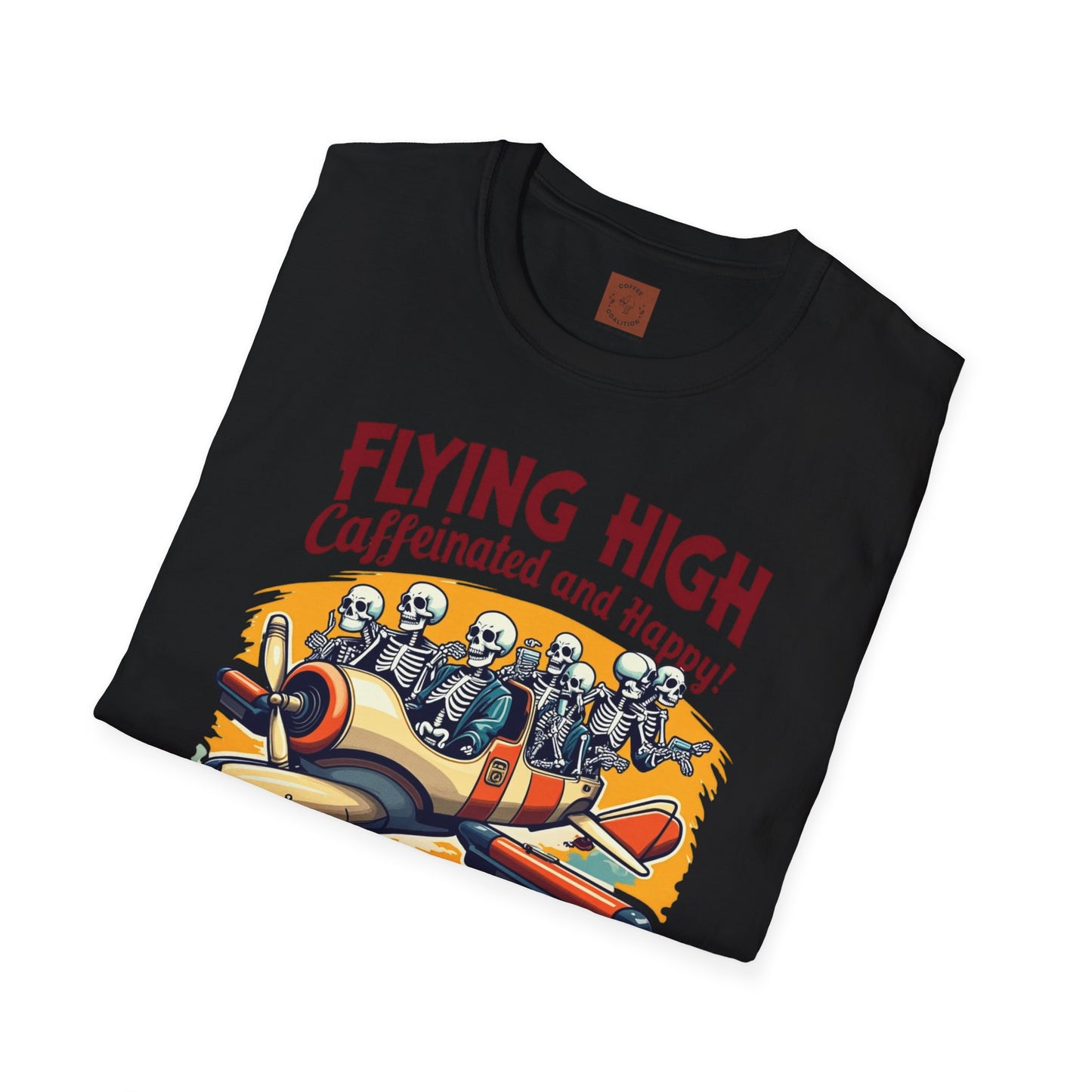 Caffeinated Flight Crew | First-Class Coffee Ride Tee