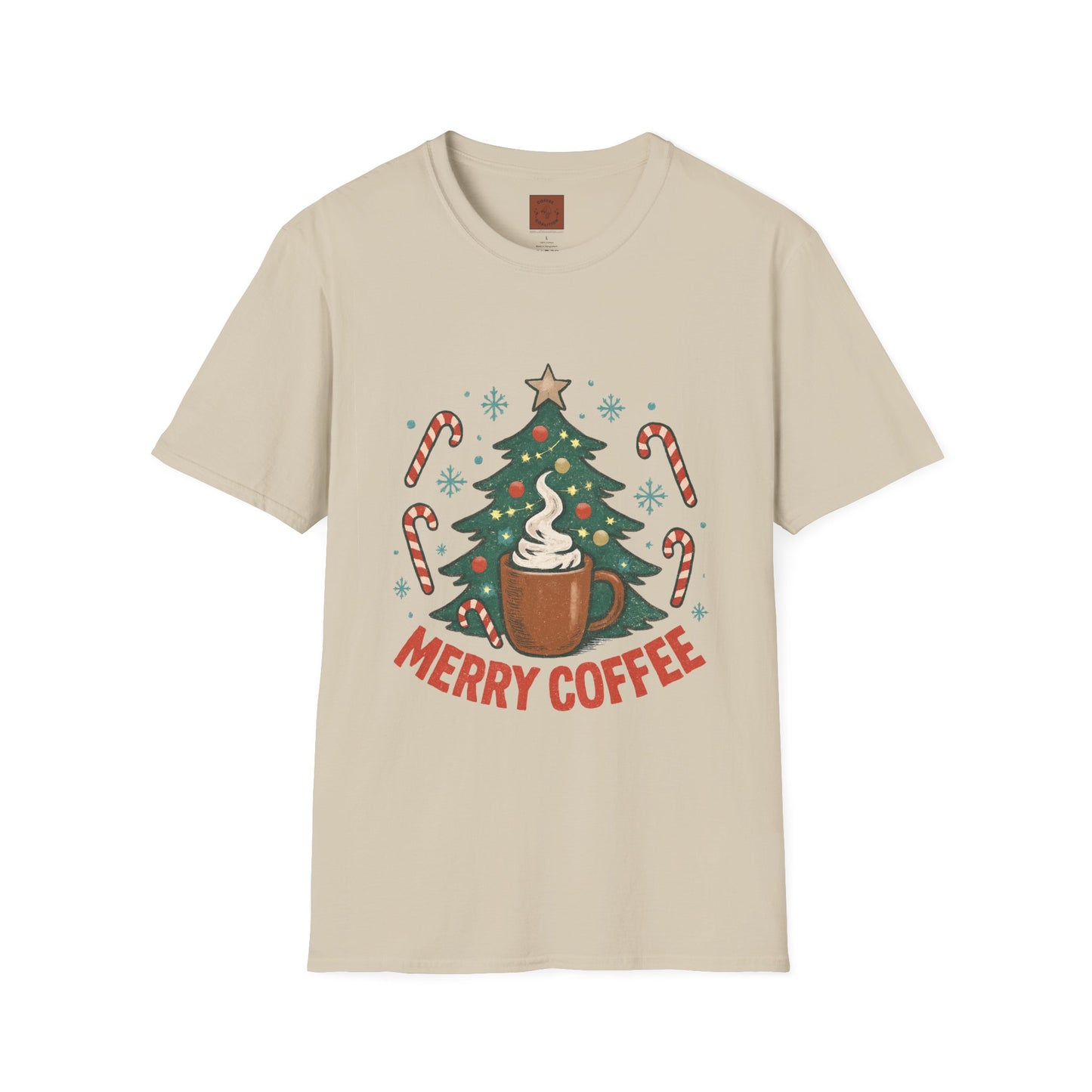 Merry Coffee | Festive Holiday Coffee Lover Unisex T-Shirt