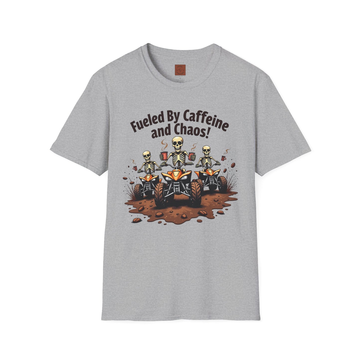 Fueled by Caffeine & Chaos | Skeleton Riders Tee