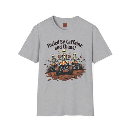 Fueled by Caffeine & Chaos | Skeleton Riders Tee