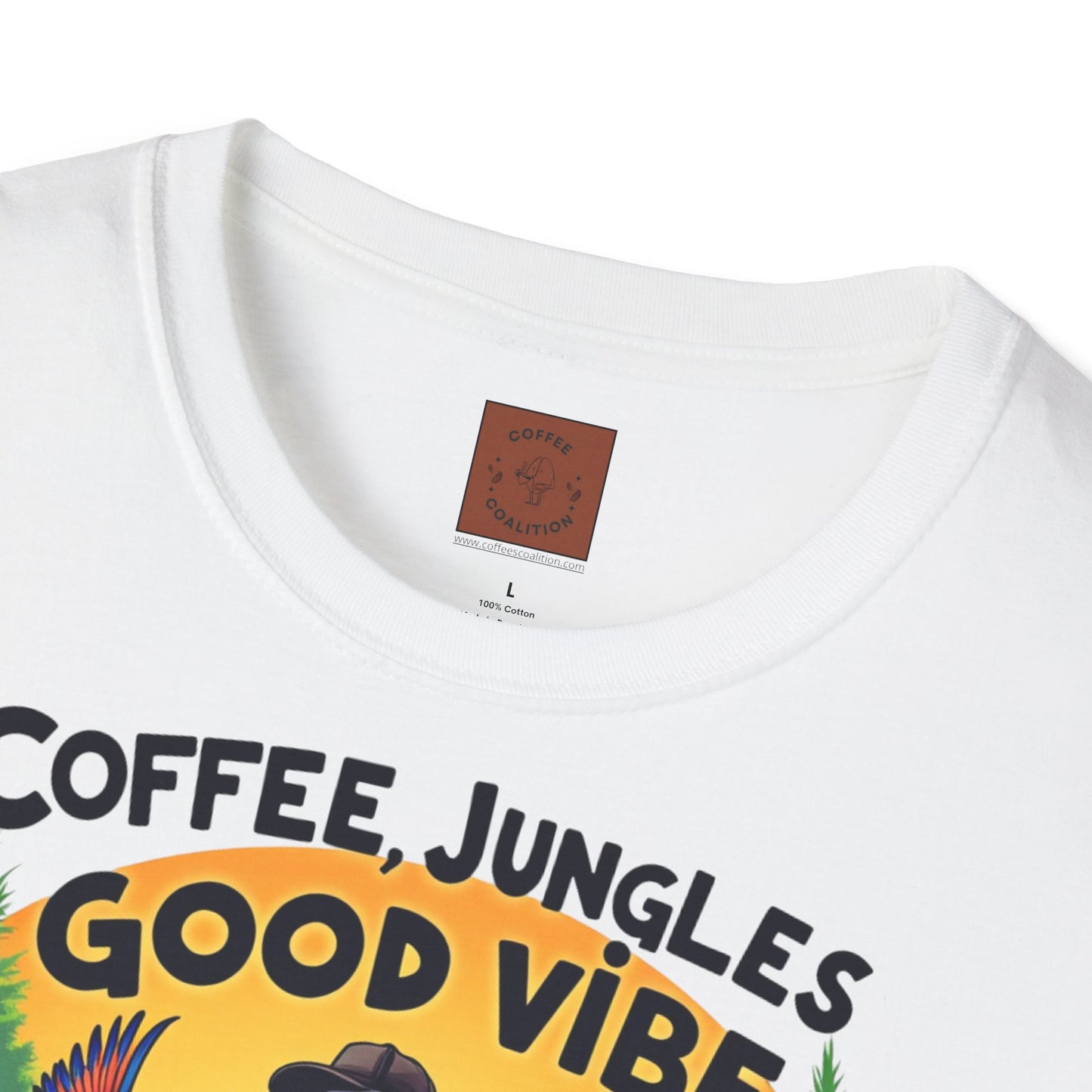 Coffee, Jungles & Good Vibes | Tropical Skeleton Chill Tee