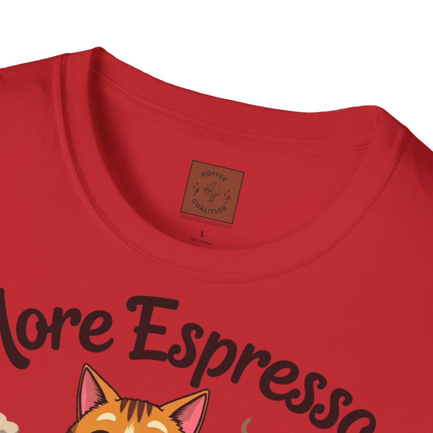 More Espresso, Less Depresso | Coffee Cat Vibes Tee