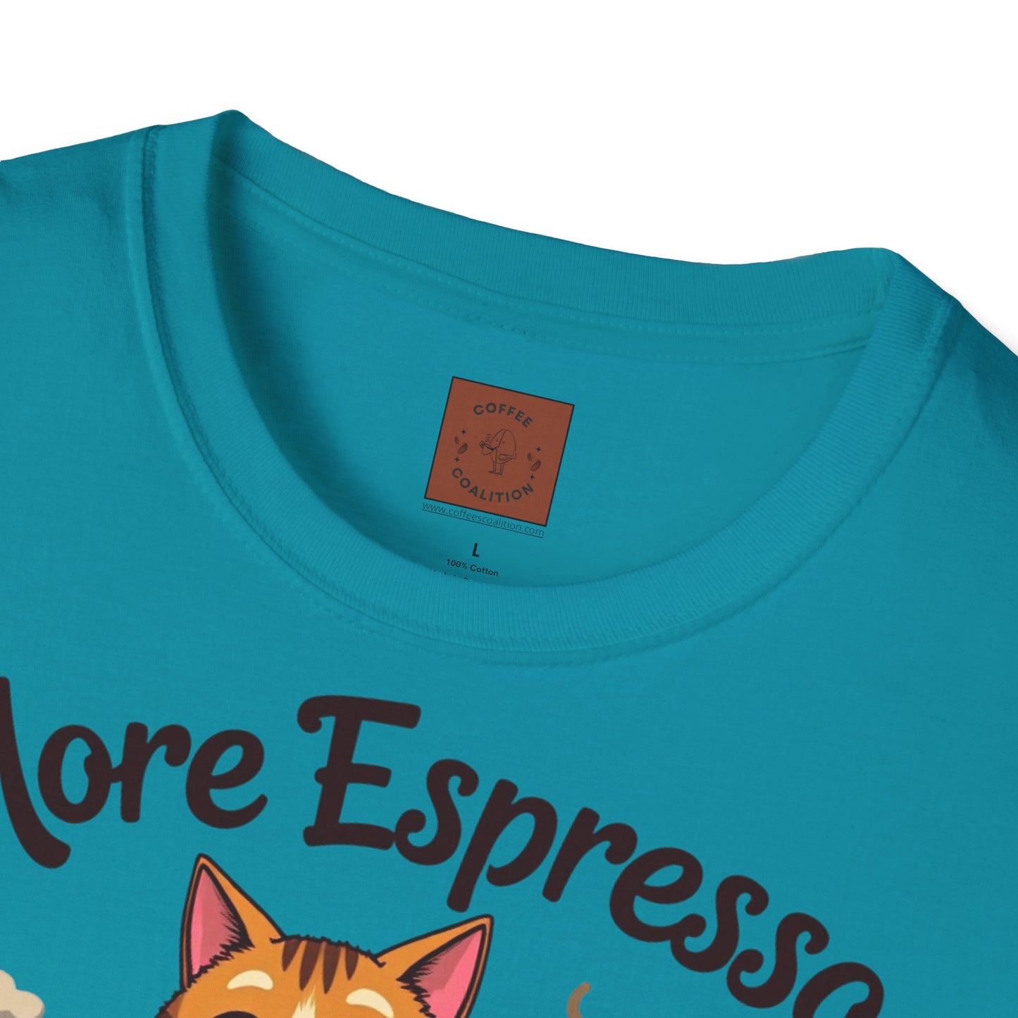 More Espresso, Less Depresso | Coffee Cat Vibes Tee