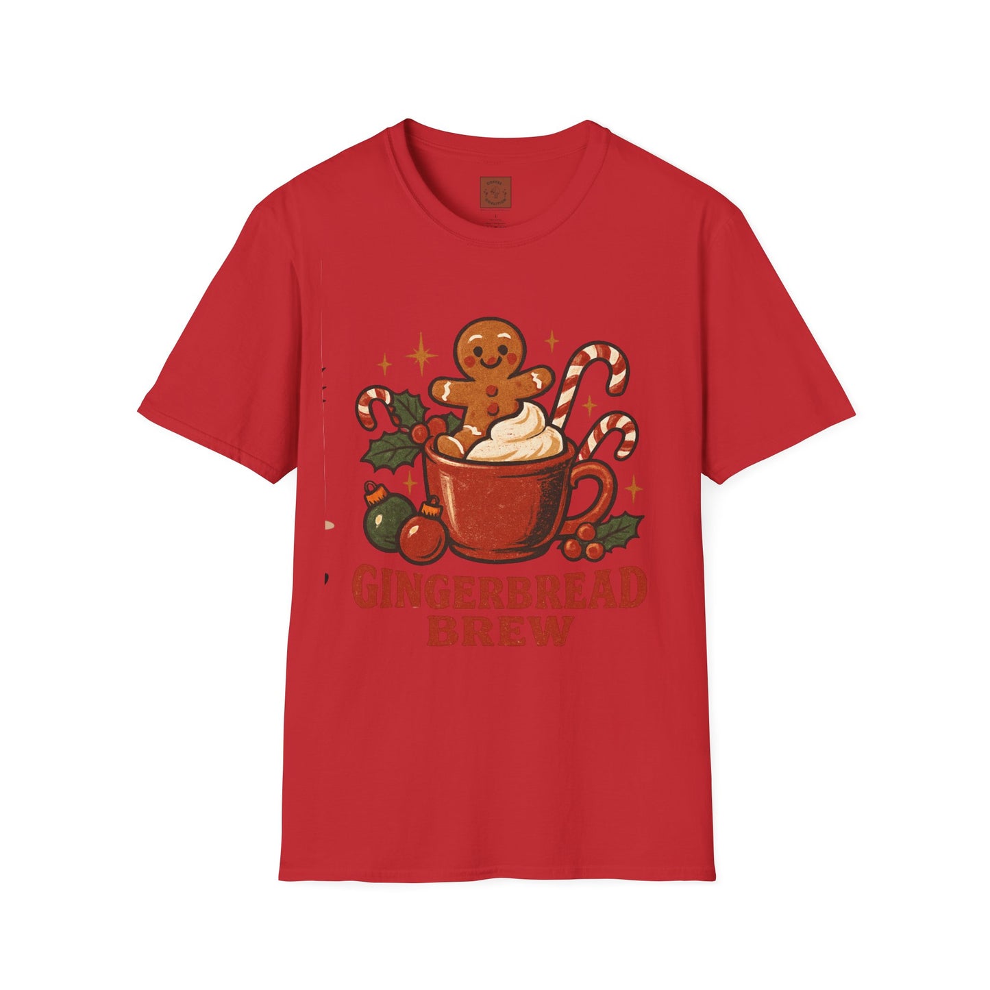 Gingerbread Brew | Cute Coffee Christmas Unisex T-Shirt