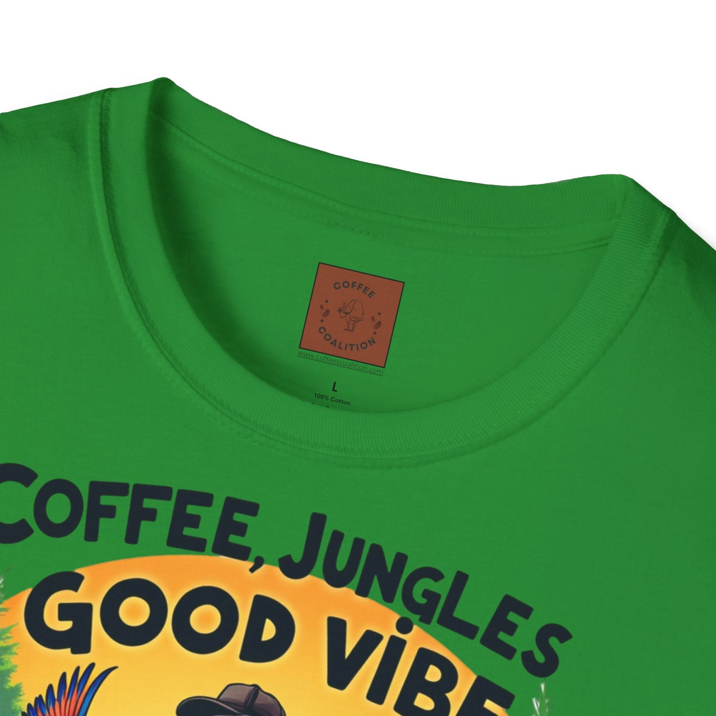 Coffee, Jungles & Good Vibes | Tropical Skeleton Chill Tee