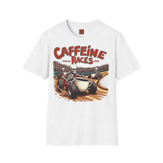 Caffeine Races | Fueled by Coffee & Chaos Tee