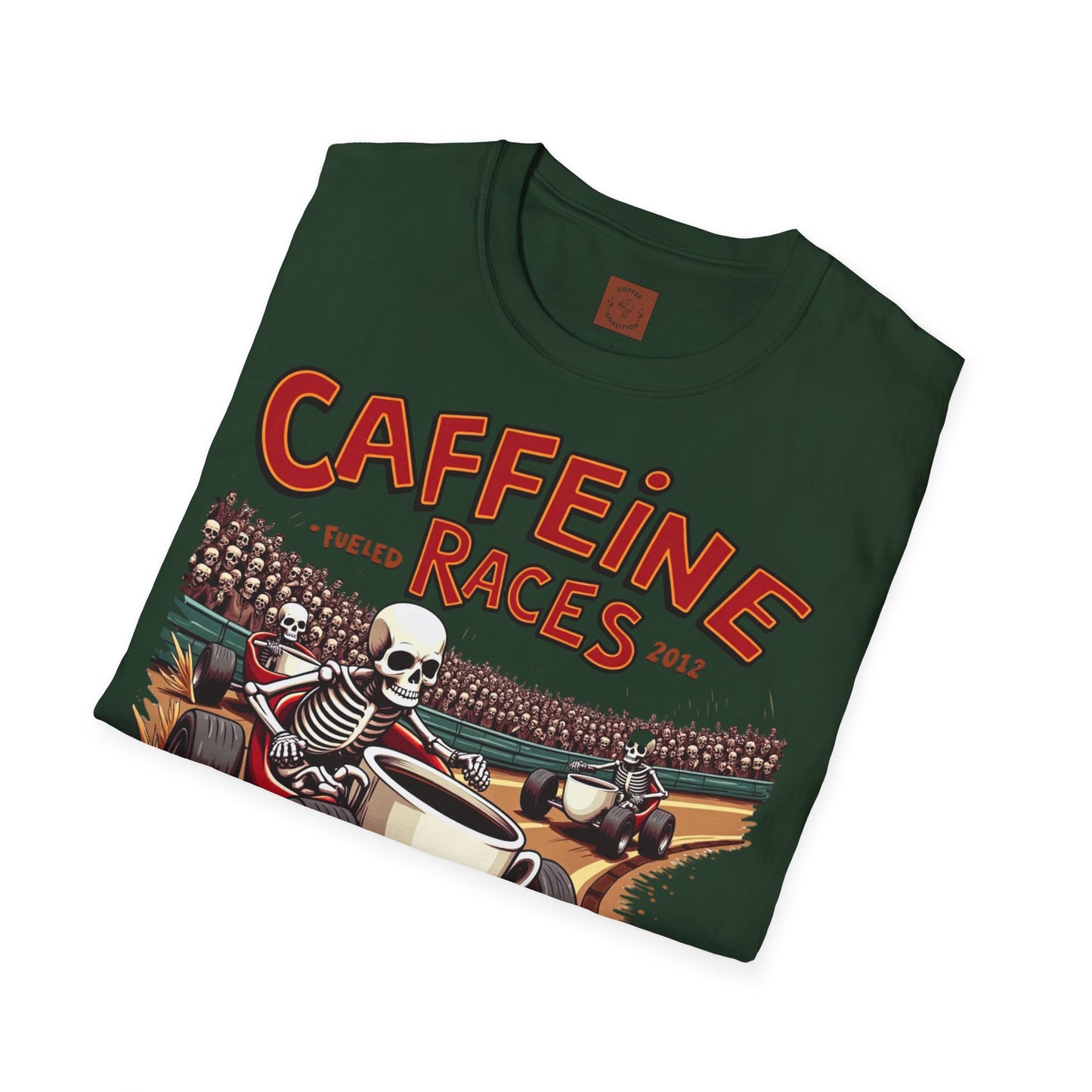 Caffeine Races | Fueled by Coffee & Chaos Tee