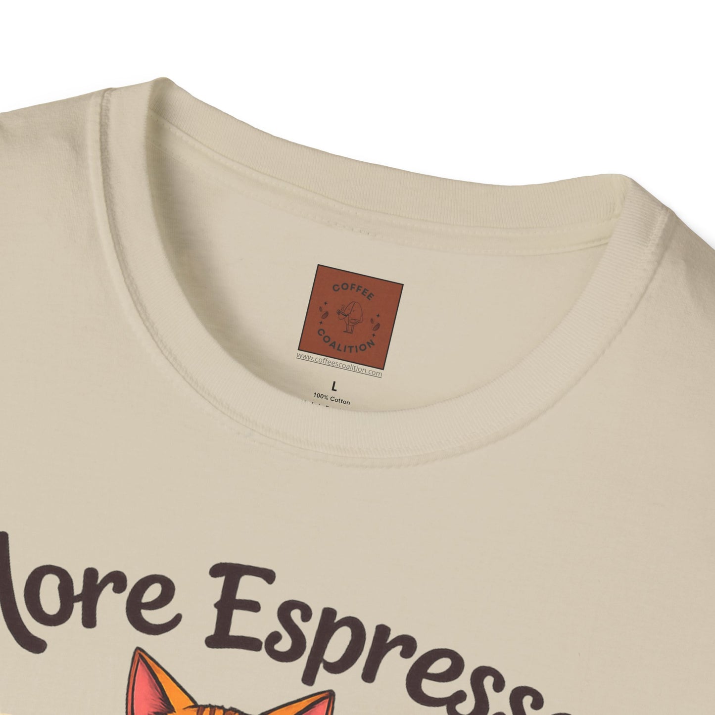 More Espresso, Less Depresso | Coffee Cat Vibes Tee