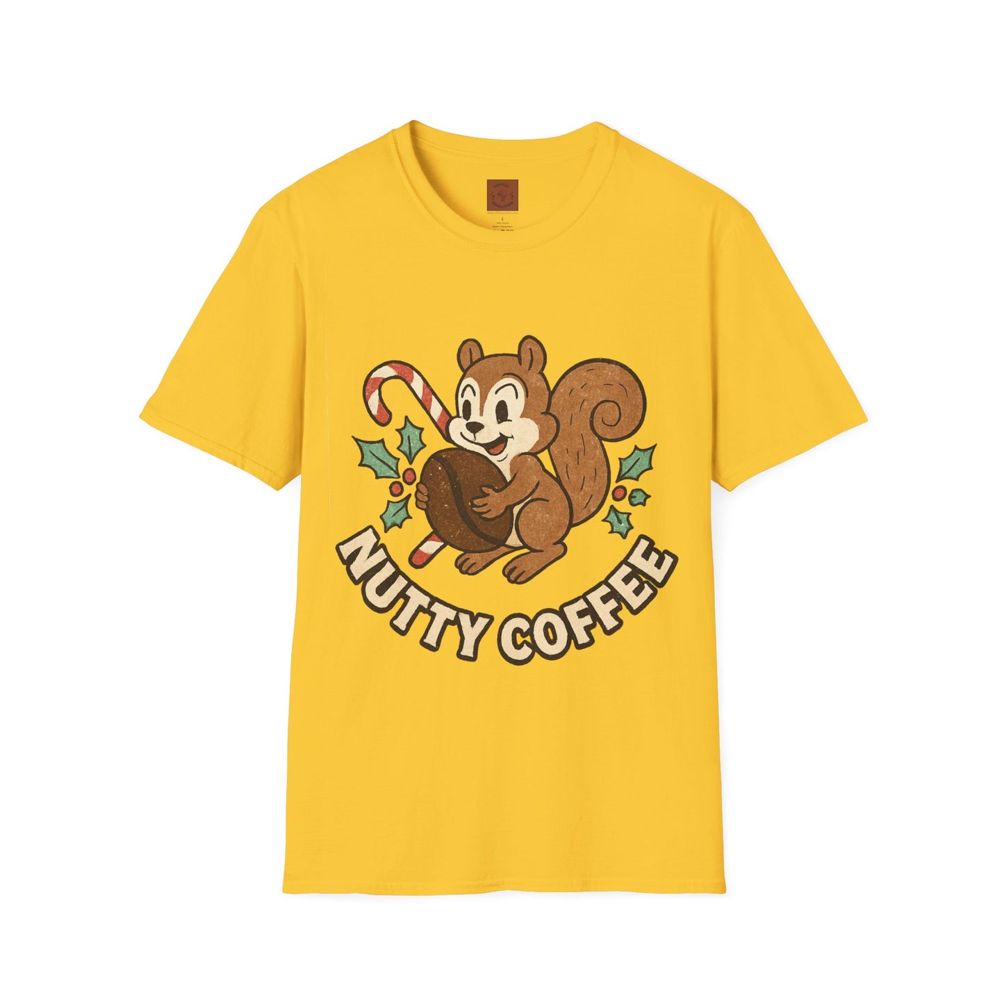 Nutty Coffee | Funny Christmas Squirrel Unisex T-Shirt