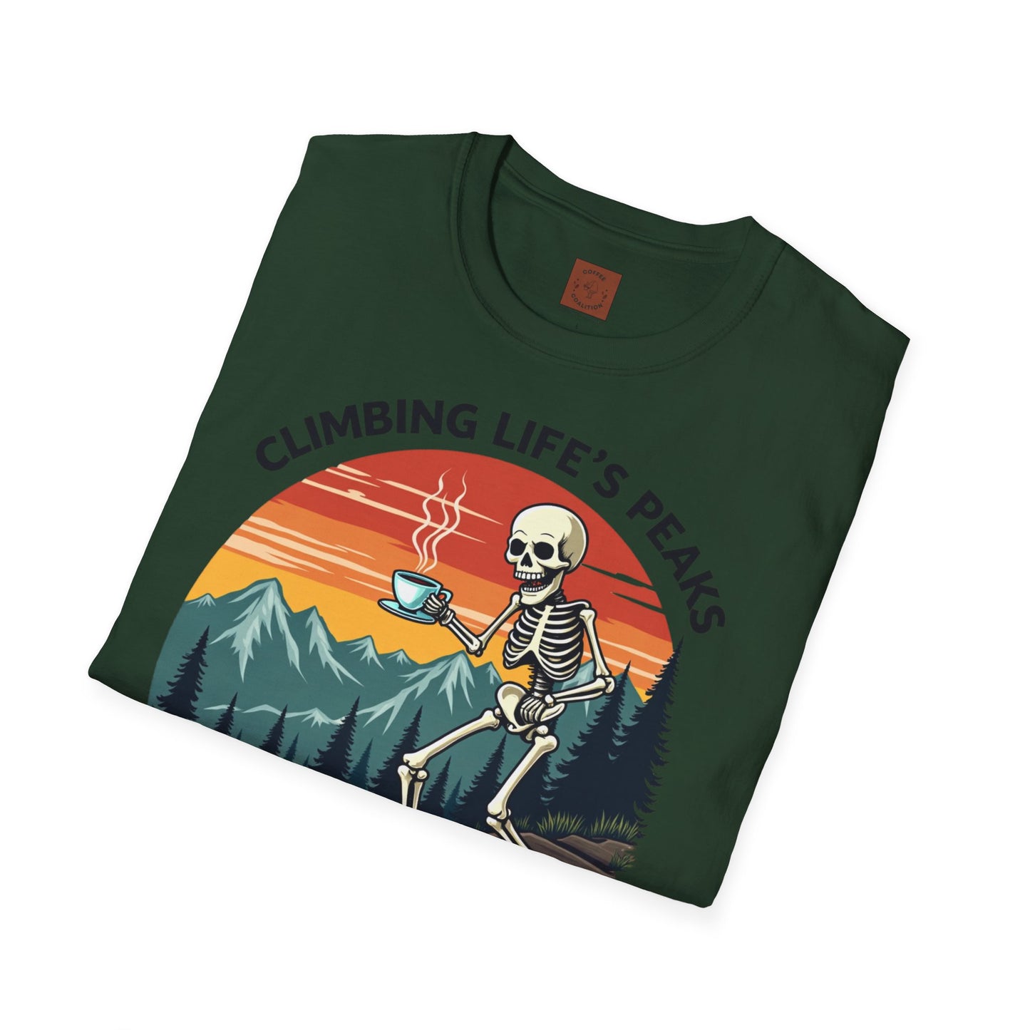 Climbing Life’s Peaks One Sip at a Time | Mountain Brew Skeleton Tee