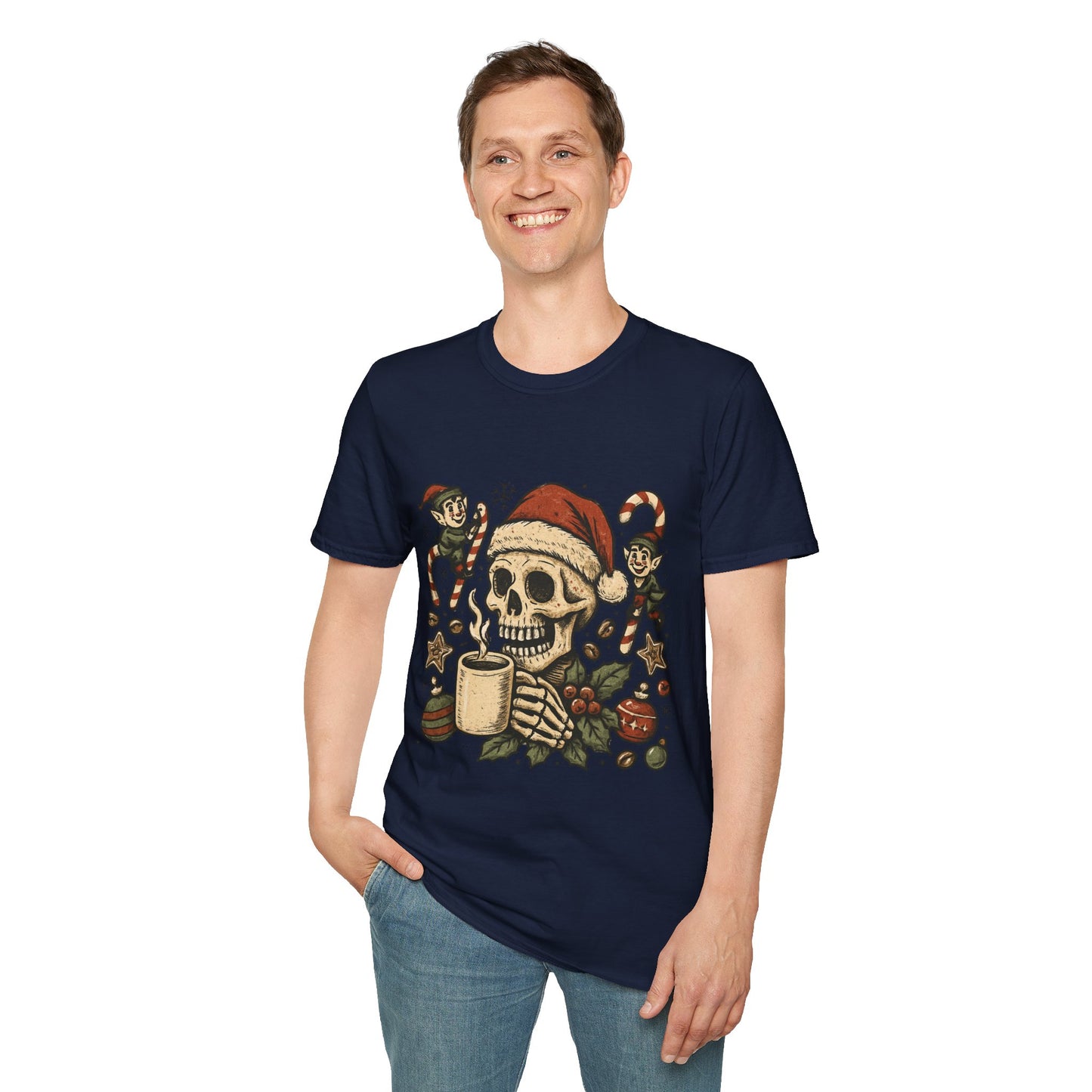 Deadly Good Brew | Funny Gothic Christmas Coffee Unisex T-Shirt