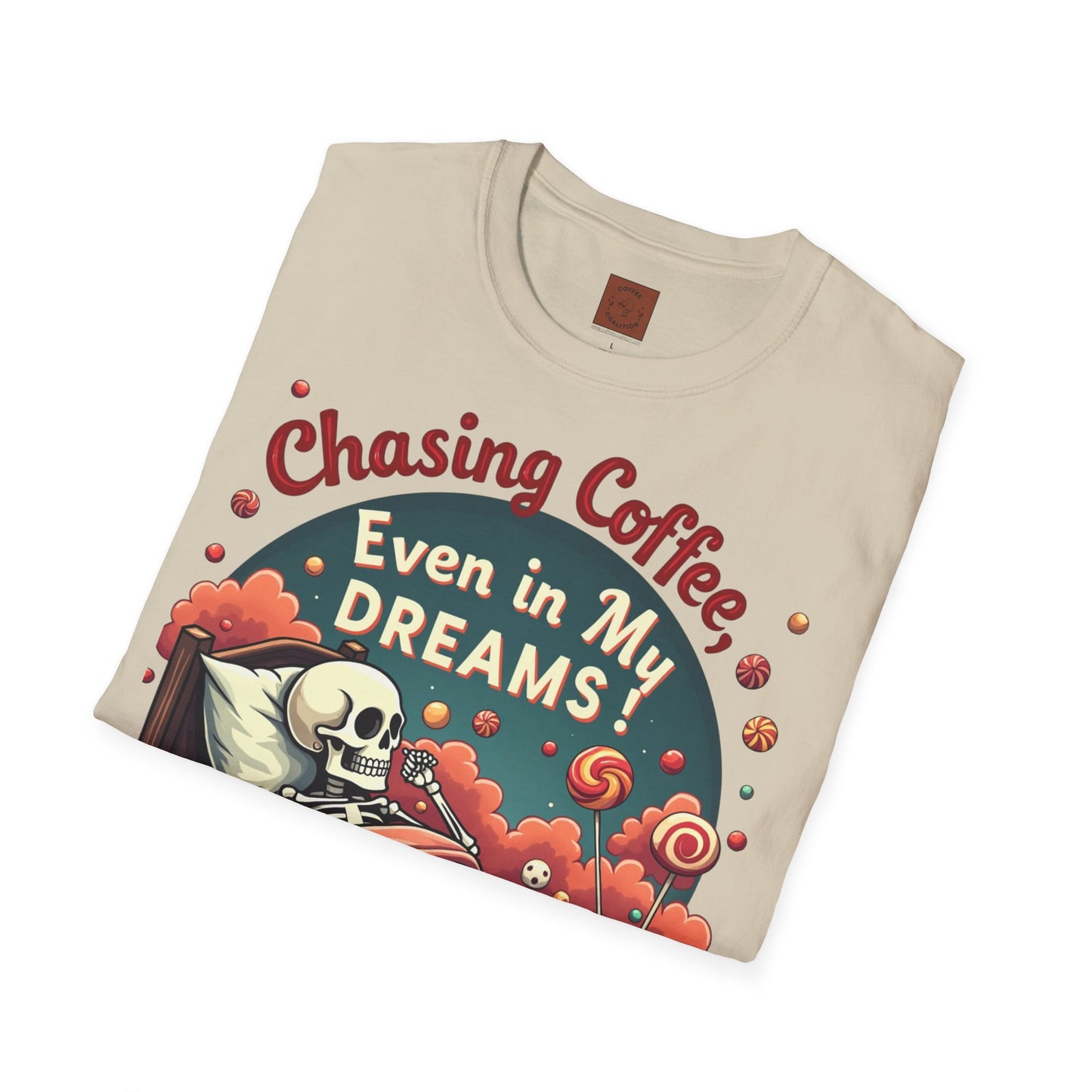 Chasing Coffee Even in My Dreams | Sleepy Skeleton Tee