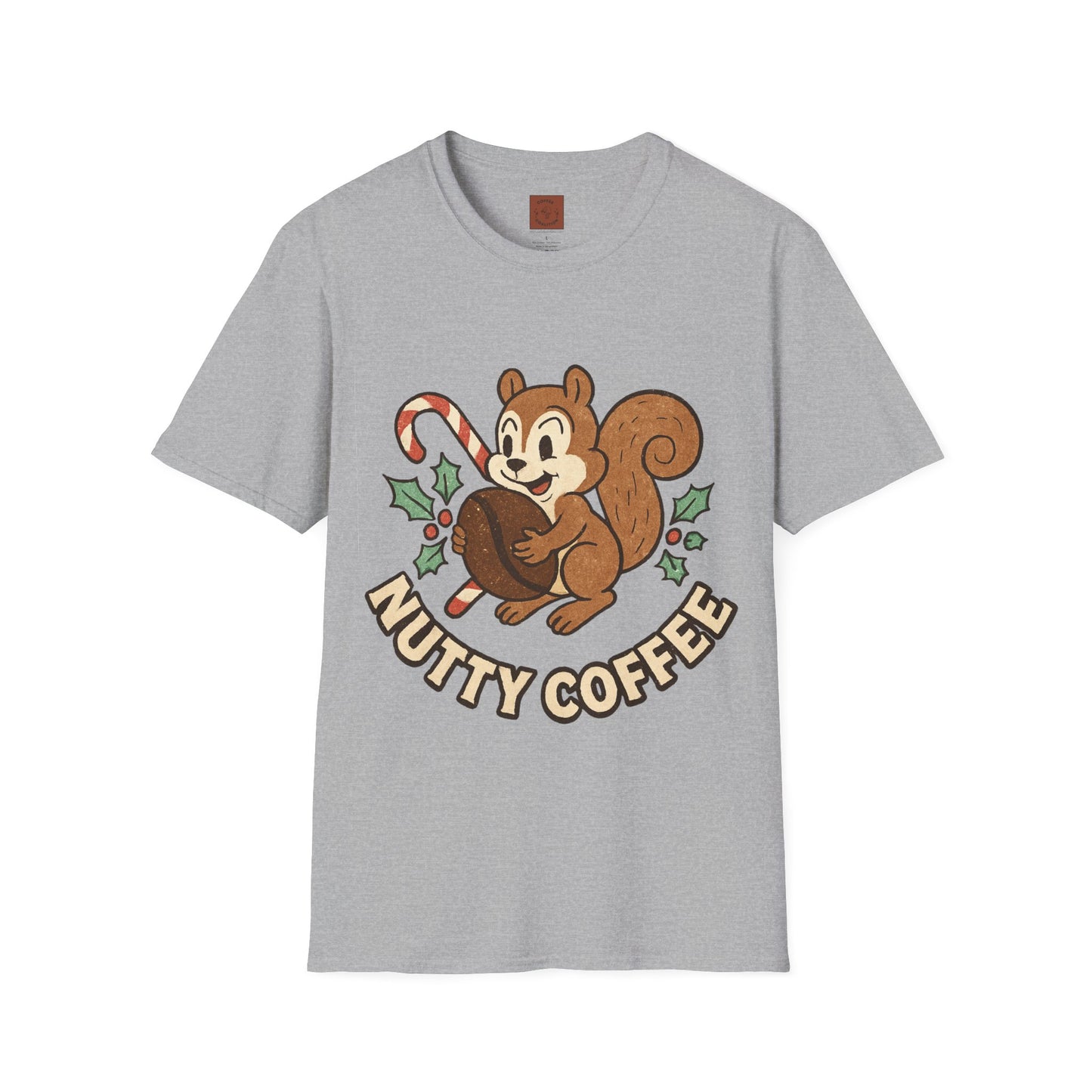 Nutty Coffee | Funny Christmas Squirrel Unisex T-Shirt