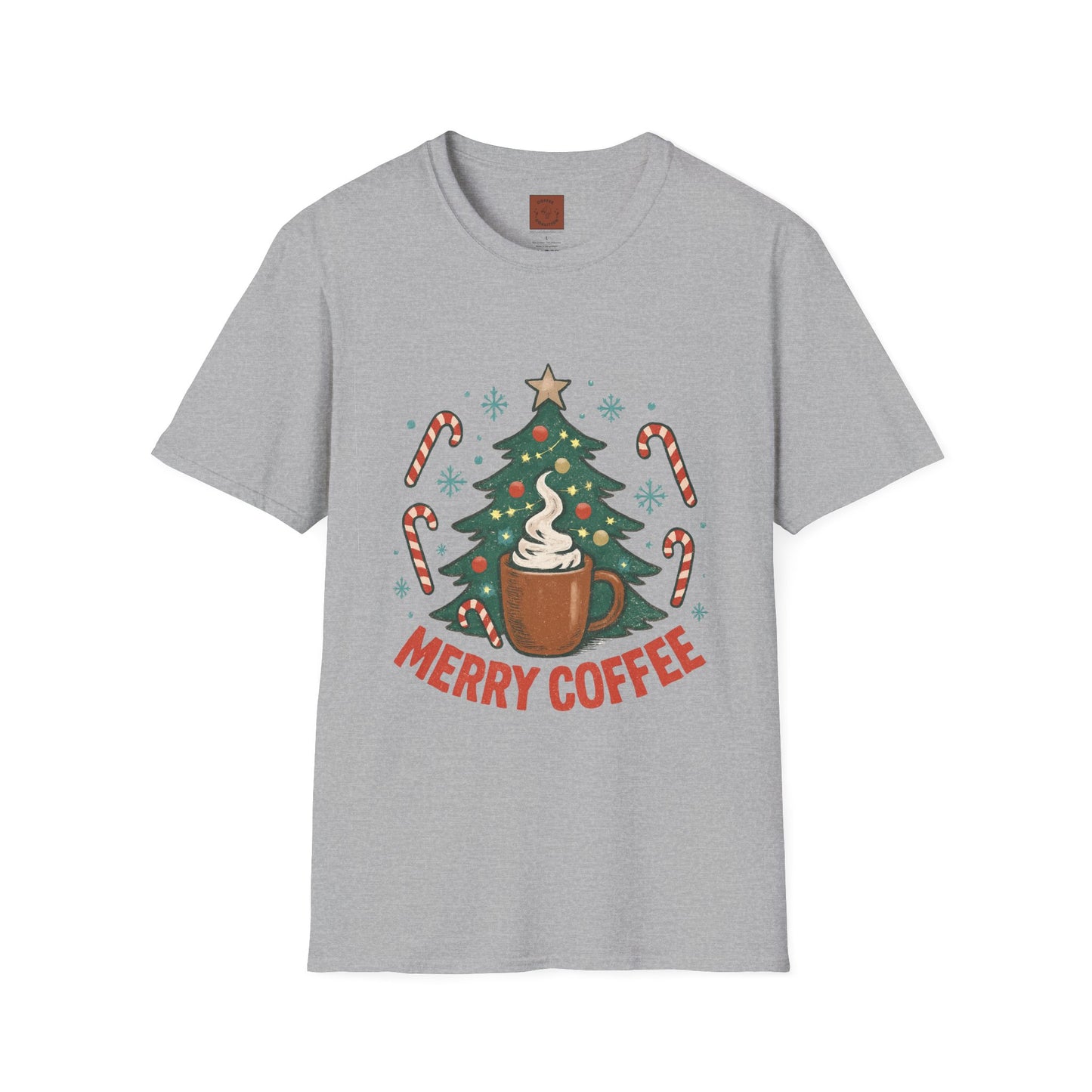 Merry Coffee | Festive Holiday Coffee Lover Unisex T-Shirt
