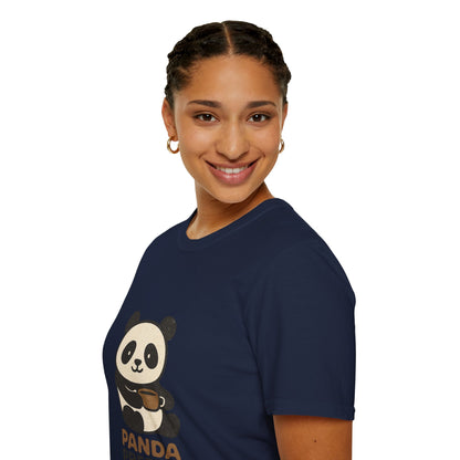 Panda Presso | Cute Coffee Lover Unisex T-Shirt