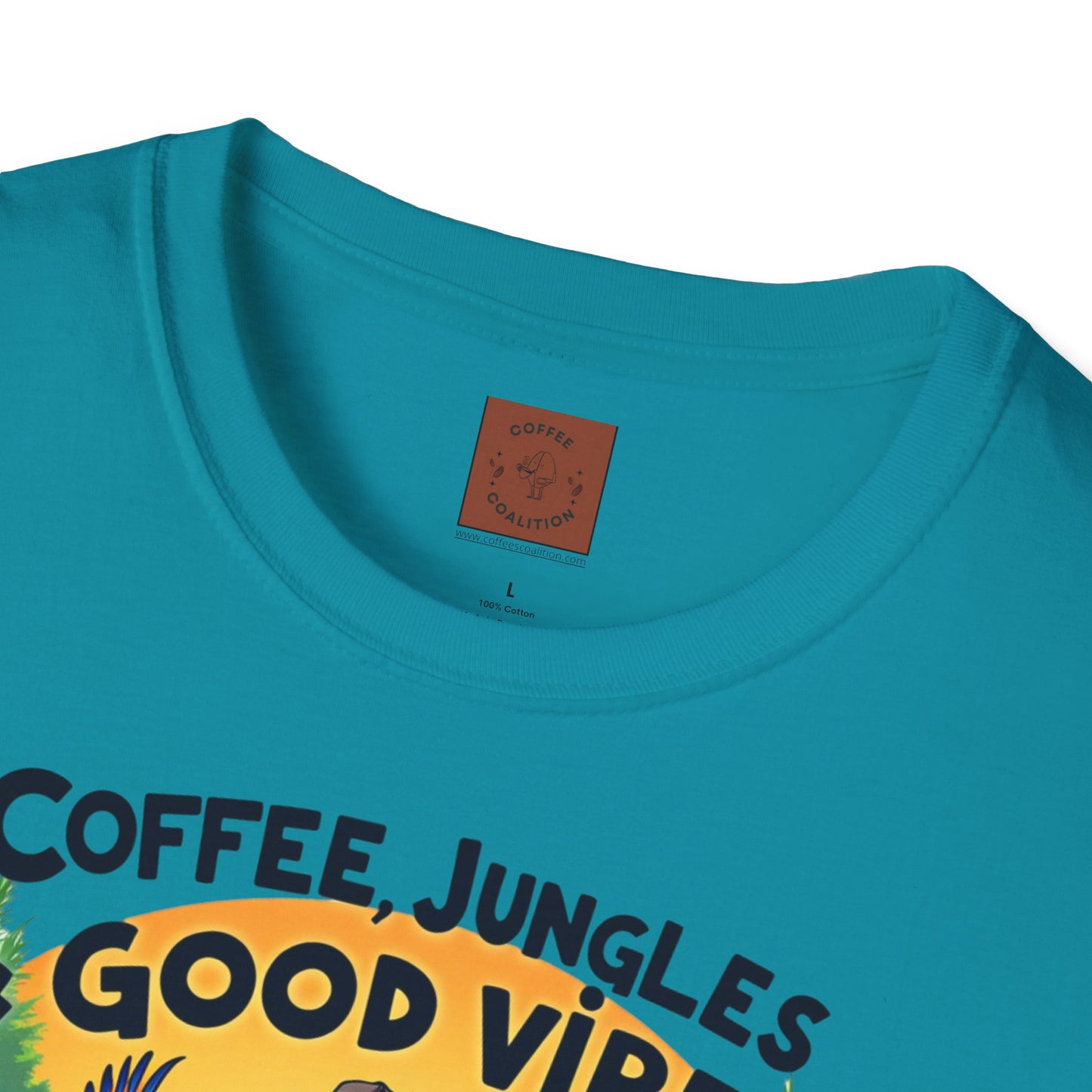 Coffee Jungles & Good Vibes | Funny Skeleton Coffee T-Shirt