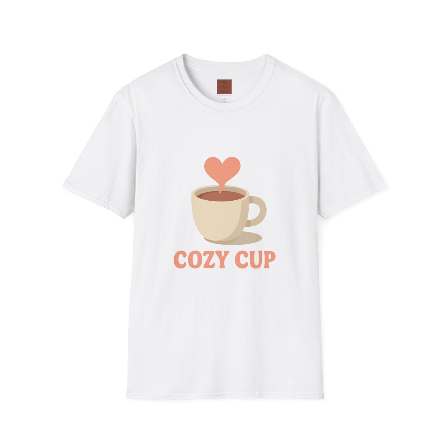 Cozy Cup – Unisex Cute Coffee Lover T-Shirt