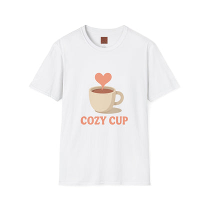 Cozy Cup – Unisex Cute Coffee Lover T-Shirt
